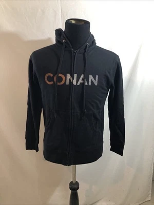 Bravado Conan Sudadera con Capucha Negra con Cremallera - Para Hombre M, Pecho 20.5”, Largo 24.5” Foto 1 de 4