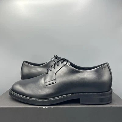 Hugo Boss Dressletic Leather Derby Shoes Black Made In Italy UK 7 EU 41 US 8 New - Image 1 of 4