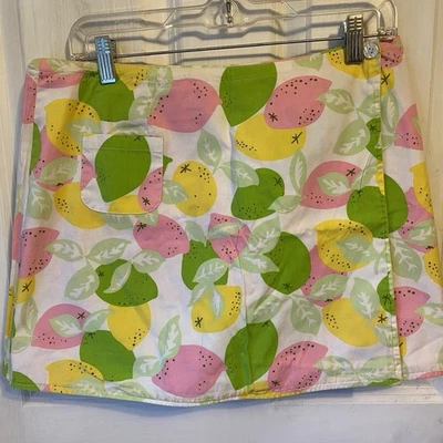 Minifalda envolvente reversible Lilly Pulitzer de colección floral mariposa limas multi talla 8 Foto 1 de 4