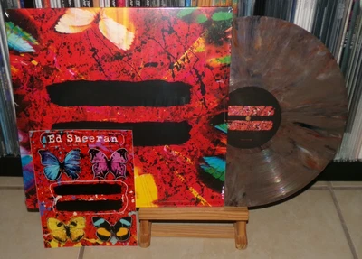 ED SHEERAN EQUALS UNIQUE BROWN MARBLE COLOR LP STICKER BAD HABITS SHIVERS 2STEP - Image 1 of 4