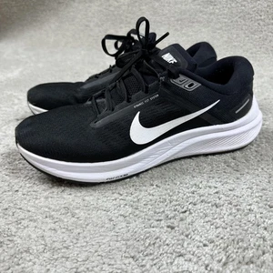 Nike Air Zoom Structure 24 Shoes Womens Size 9 Black White Running DA8570-001 - Picture 1 of 12