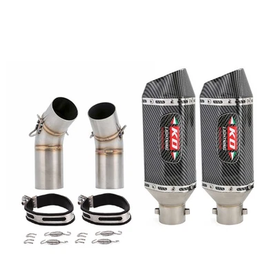 Slip For Ducati Monster 696 796 795 1100 Exhaust Tube Mufflers Link Pipe System - Image 1 of 4
