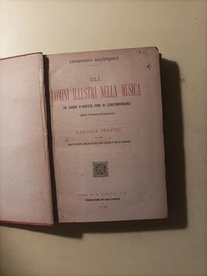 gli uomini illustri nella musica Leopoldo mastrigli Paravia 1883 - Immagine 1 di 4