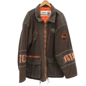 Chaqueta Campri NHl Marrón Algodón XL Para Hombre De Colección Usada Años 80 Deportes - Imagen 1 de 12