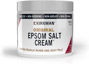Kirkman - Crema de sal de Epsom - 4 oz - Sin gluten - Caseína - Imagen 1 de 8