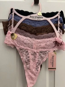 Juicy Couture Thong Panties Set NWT Size XL - Imagen 1 de 4