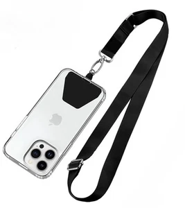 Phone Lanyard For Smartphone with Full Case Nylon Lanyard Adjustable Neck Strap - Photo 1 sur 12