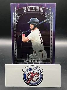 BRYCE ELDRIDGE 2024 Leaf Trinity Steel Purple 4/49 # S-11 - Picture 1 of 3