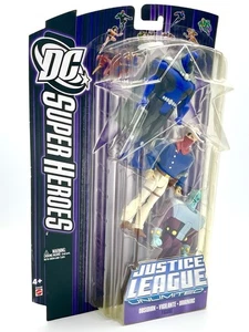 DC Super Heroes OBSIDIAN VIGILANTE BRAINIAC Justice League Mattel 3-Pack 2007 - Picture 1 of 3