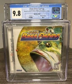 🌀 9.8 A++ SEALED 🐟 SEGA Bass Fishing 🌀 Dreamcast 🌀 SEGA 1999