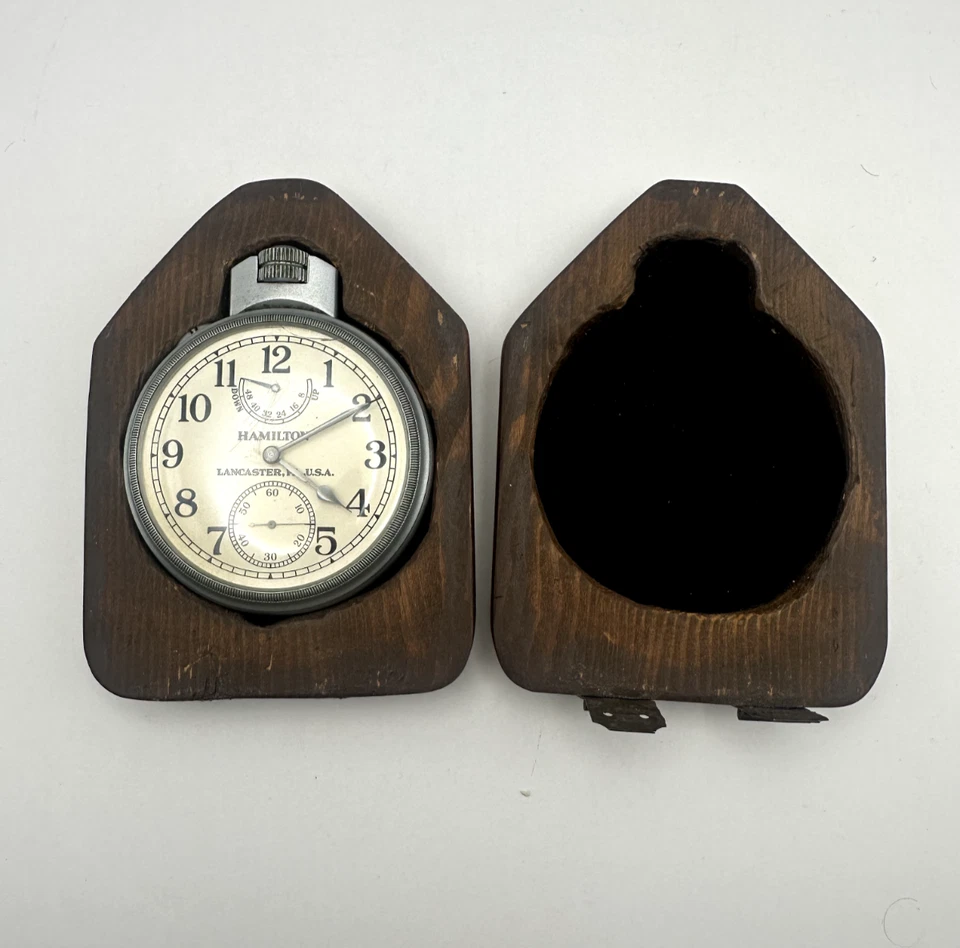 Reloj Hamilton Modelo 22 1942 De Colección Navy Oficina de Naves Cronómetro 21 Joyas RARO Foto 1 de 4