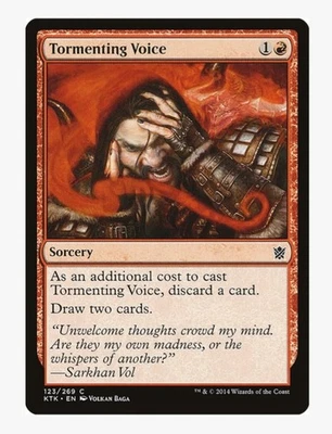 Tormenting Voice | Khans of Tarkir KTK | MTG | Sorcery | Draw | LP - Image 1 of 3