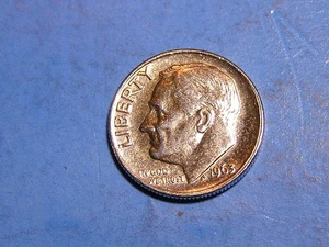 1963     Roosevelt dime - Picture 1 of 2