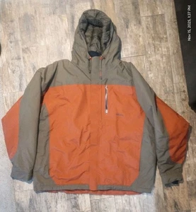 Cabela's Outdoor Gear Men's Size 2XLT  Winter Jacket Rust Orange / Brown - Picture 1 of 4