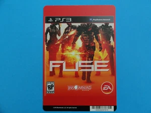 PLAYSTATION 3 FUSE - BLOCKBUSTER VIDEO STORE SHELF BACKER CARD  - Picture 1 of 2