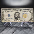 1934A United States $5 North Africa Silver Certificate Wwii Issue Fr 2307 📜