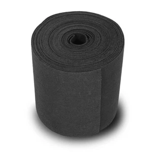 12" x 50' Ribbed Bunk Carpet / Marine Boat Trailer Runners / Outdoor - Black - Picture 1 of 12