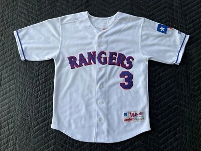 Camiseta de béisbol juvenil Rawlings Texas Rangers #3 Alex Rodríguez talla 10-12 Foto 1 de 4