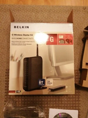 Modem Router Adsl Belkin + chiavetta wifi usb - Immagine 1 di 4