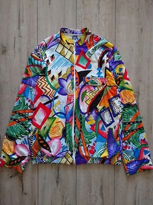 Santini SMS Vintage Cycling Jacket Lined Windbreaker Size M Italy - Image 1 of 4