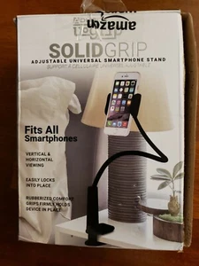 Aduro Solid-Grip Phone Holder Stand Universal Gooseneck Smartphone Desktop Mount - Picture 1 of 12