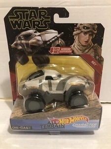 Star Wars Hot Wheels Die Cast All Terrain Character Car “Rey” New - Picture 1 of 3