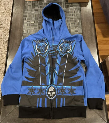 Chaqueta con Capucha H Niños Super Hero Cremallera 2 Bolsillos Ninja Fighter Talla Grande 10/12 Foto 1 de 4