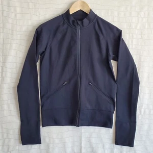 Lululemon Giacca Donna Open Stride Run Bomber Nero Elasticizzato Taglia 8 - Foto 1 di 9