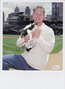 ROBERT FICK DETROIT TIGERS SIGNED 8.5X9 MAGAZINE PHOTO AUTO AUTOGRAPH JSA - Picture 1 of 1