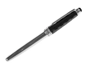Montblanc Solitaire Ceramic Black Prisma 18K Nib AKA M23779 Fountain Pen 103106 - Picture 1 of 4