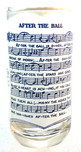 Vintage pre-1955 “After the Ball" Hazel Atlas Song Glass - Picture 1 of 3