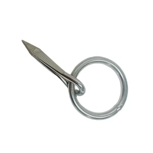 Anillo marino de 1/8" eslabón de uñas conectar yate vela anillo soldado, acero inoxidable - Imagen 1 de 5