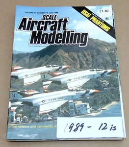 Scale Aircraft Modelling Magazine 1989, 12 issues, excellent cond, full yr - Picture 1 of 9