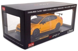 1:18 Subaru WRX STI S207 NBR Challenge Amarillo Detallado Diecast Modelo Sunstar - Imagen 1 de 8