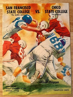 San Francisco State 11/14/1958 NCAA football program vs Chico State - Image 1 of 4