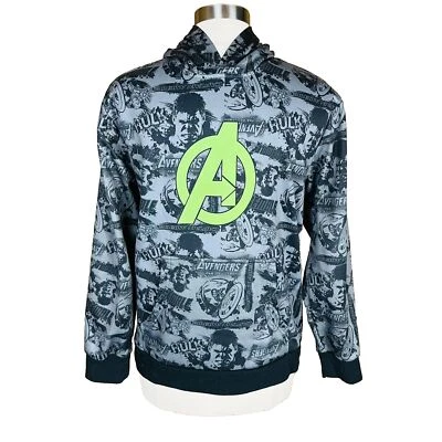 Pullover con capucha gris y negro juvenil Marvel Avengers (talla XXL 18) Foto 1 de 4