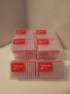 Universal Pipette Tips, 200 uL, Sterile Filter, 10 Racks Of 96, 960 Tips, New! - Picture 1 of 2