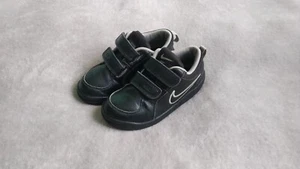 Nike Pico 4, Gr. 27, Sneaker, Leder, schwarz/grau, Klettverschluss - Bild 1 von 13