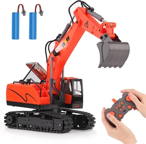 Remote Control Excavator Toys for Boys - Kids Best Birthday Gifts Age 3-5 4-7 8 - Picture 1 of 9