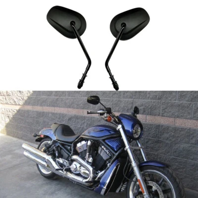 Espejos retrovisores de vástago largo para motocicleta Harley V-Rod Night Rod Street Glide Road Glide Foto 1 de 4