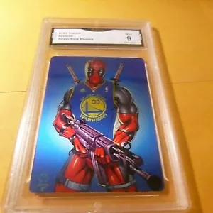 Tarjeta metálica personalizada Deadpool Golden State Warriors Aceo #sin clasificación 9 L@@K - Imagen 1 de 2