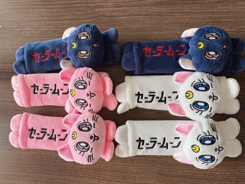 NEW!! sailor moon pink blue white safety seat belt Shoulder sleeve  birthdaygift - Image 1 of 4