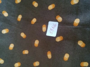 Herbst polierte Baumwolle Reststoff 55 x 16 Quilt Quility braun/orange - Bild 1 von 2