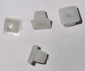 Package of 50 Nylon Nuts Square Inserts 7mm OD 3mm Hole 89345 - Picture 1 of 6