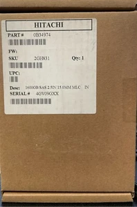 HGST 0B34974 Ultrastar HUSMM1616ASS201 1.6TB SAS 12Gb/s 2.5'' Internal SSD - Picture 1 of 1