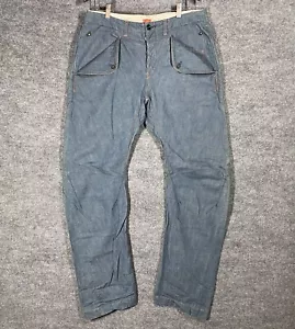 Jeans VINTAGE Hiroshi Kato Denim taglia 35x33 fibbia posteriore tasca singola giapponese - Foto 1 di 19