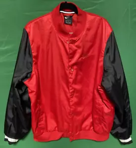 Nike Air Mens Varsity Jacket XL Red and Black Old School - Picture 1 of 7