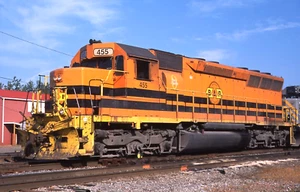 Original Slide: BPRR Buffalo & Pittsburgh SD45 455 - ex SP - Picture 1 of 1