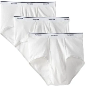 Fruit of the Loom Herren 3er Pack Slips Größen Large - XL - XXL weiß neu - Bild 1 von 19