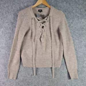Bardot Jumper Womens 8 Beige Knit Winter Casual Pullover 5478 - Picture 1 of 12